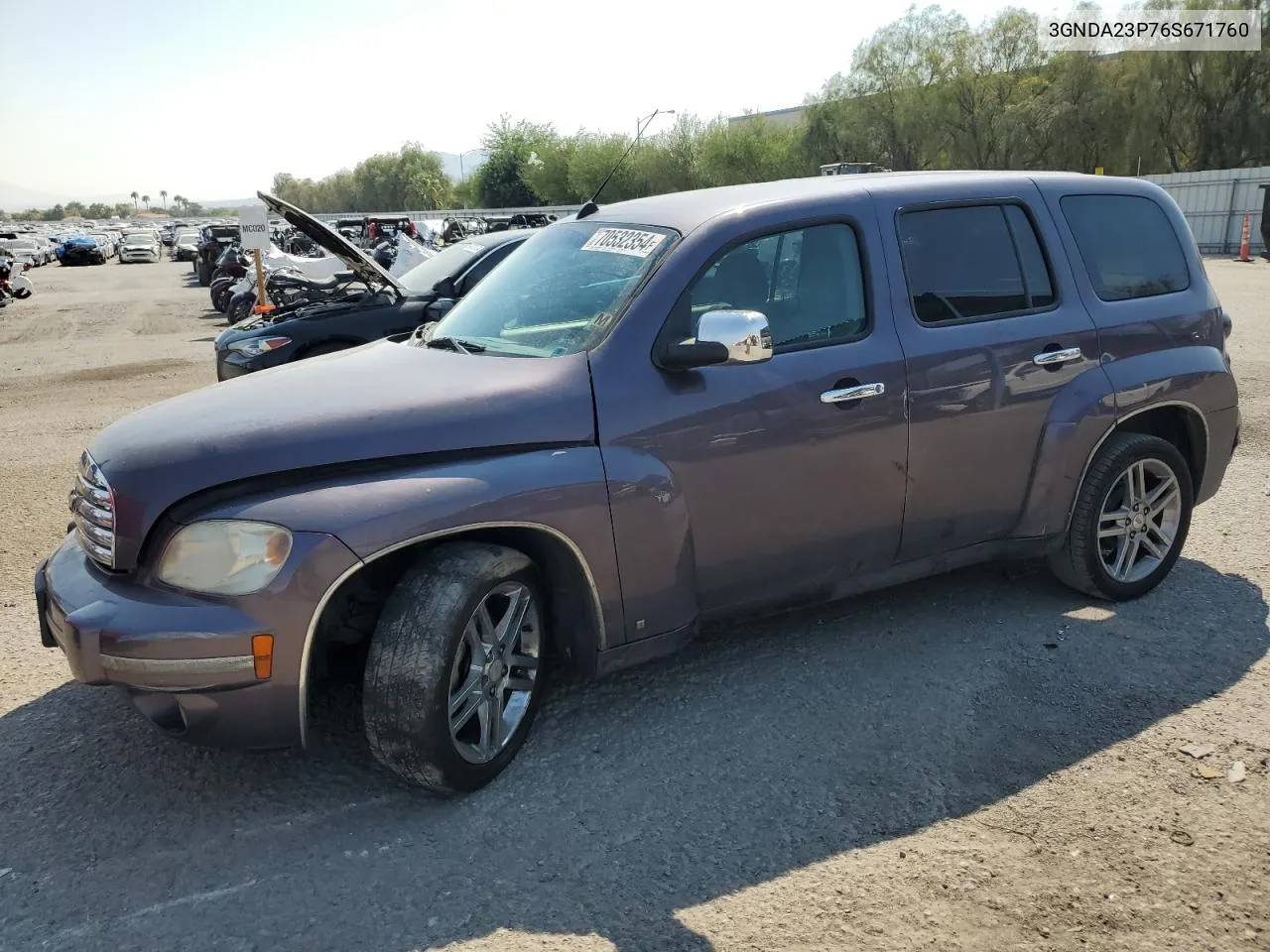 2006 Chevrolet Hhr Lt VIN: 3GNDA23P76S671760 Lot: 70532354