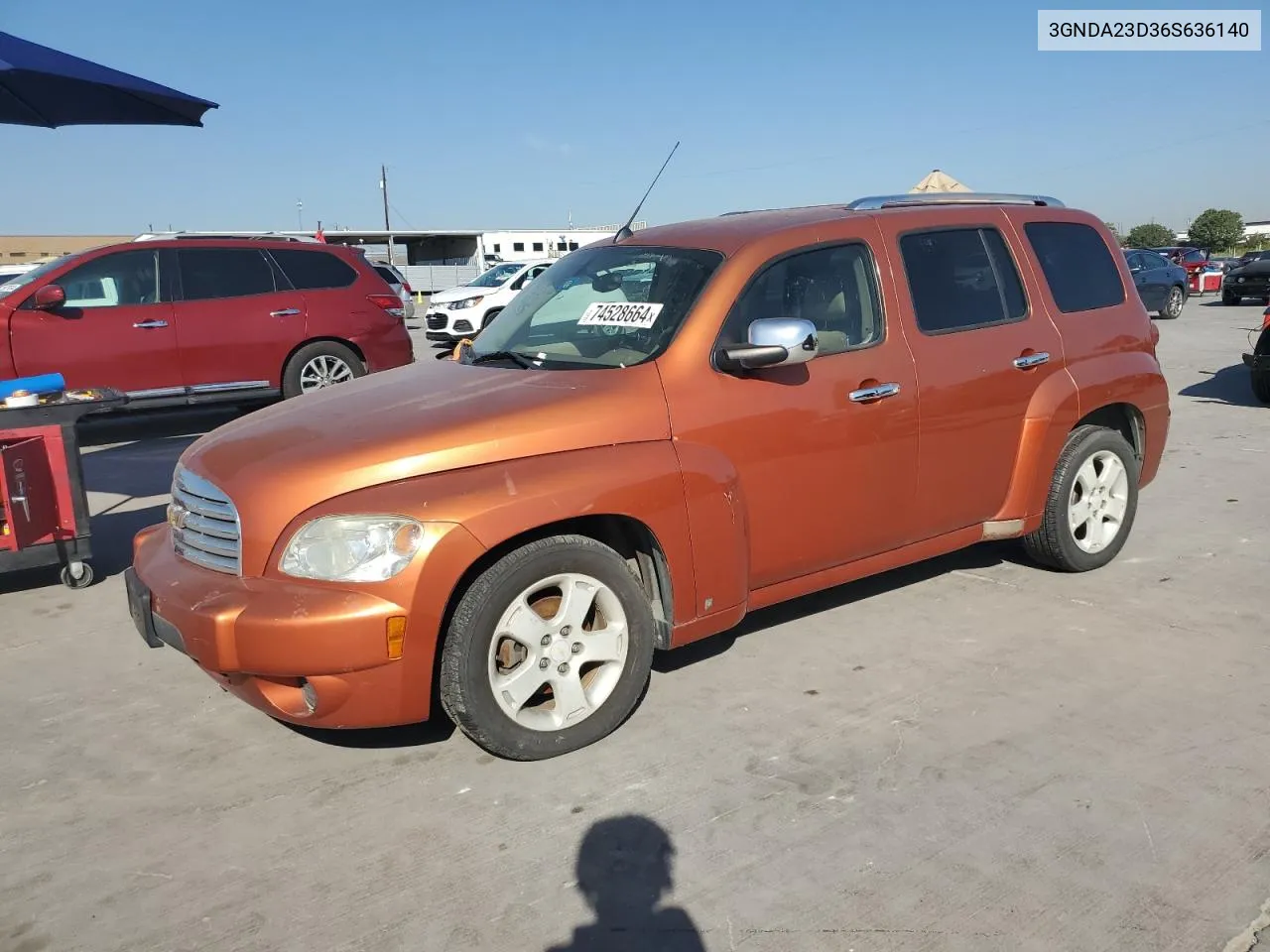 2006 Chevrolet Hhr Lt VIN: 3GNDA23D36S636140 Lot: 74528664