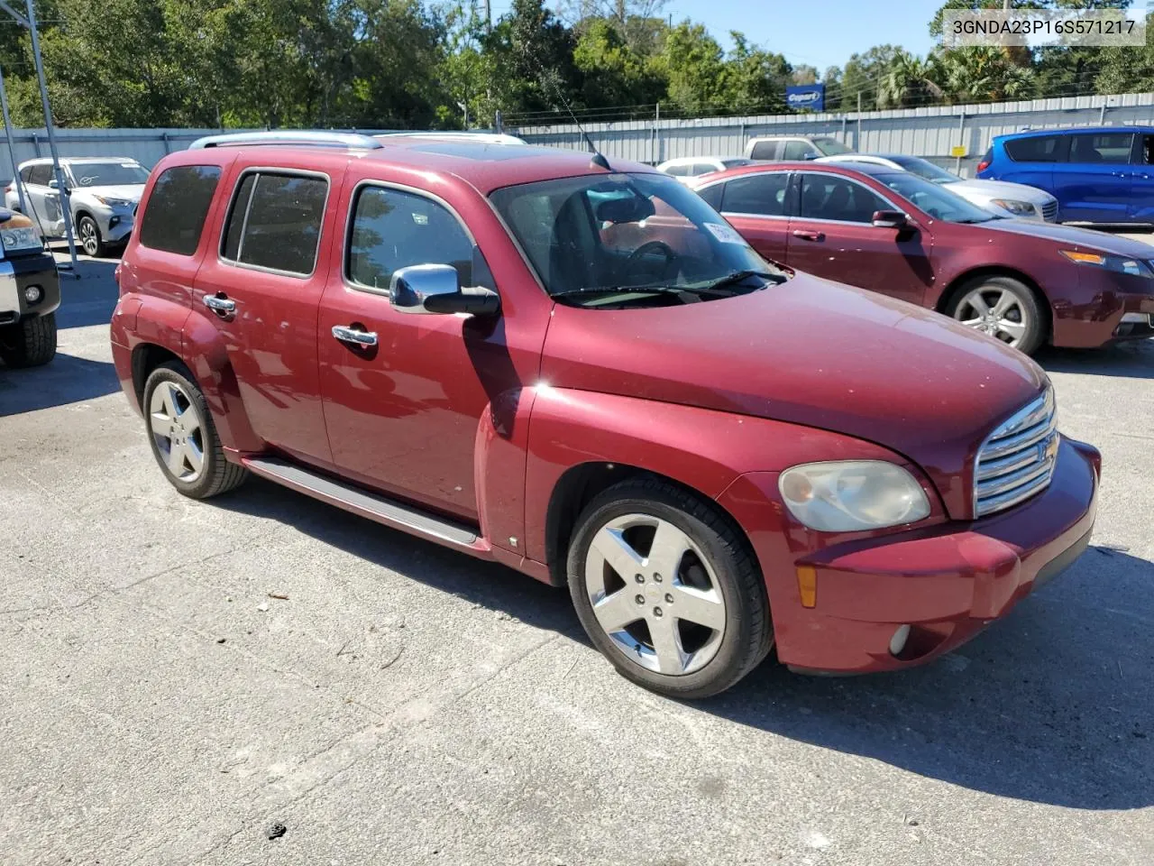 2006 Chevrolet Hhr Lt VIN: 3GNDA23P16S571217 Lot: 75641934