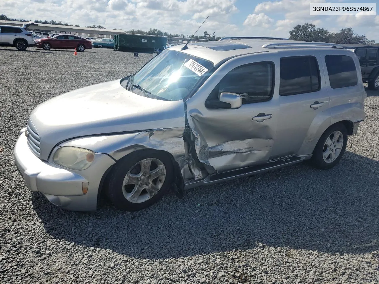 2006 Chevrolet Hhr Lt VIN: 3GNDA23P06S574867 Lot: 78478744