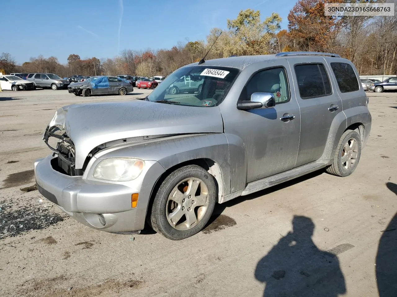 2006 Chevrolet Hhr Lt VIN: 3GNDA23D16S668763 Lot: 78645544