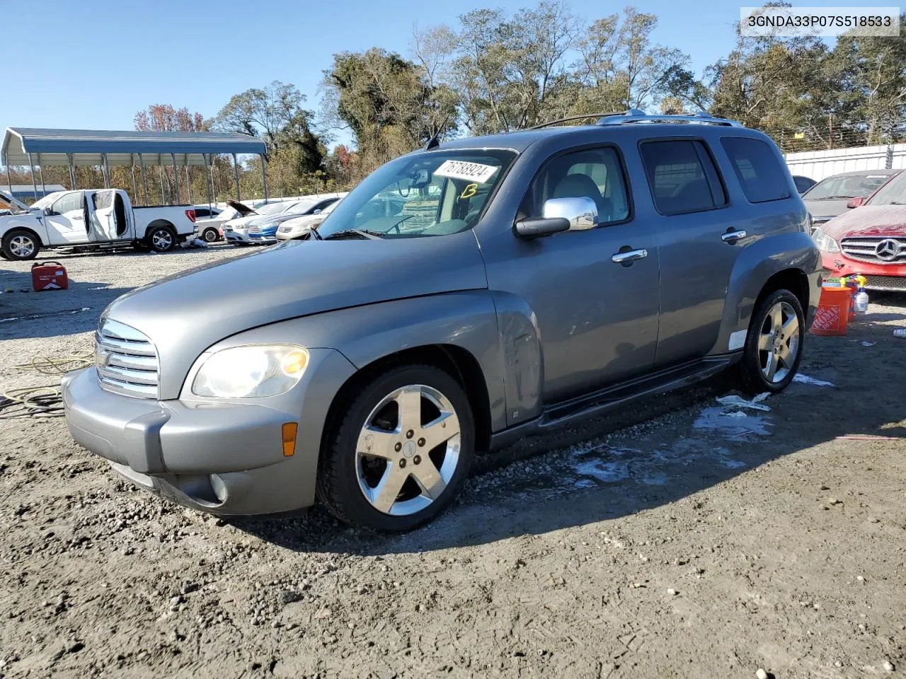 2007 Chevrolet Hhr Lt VIN: 3GNDA33P07S518533 Lot: 76788924