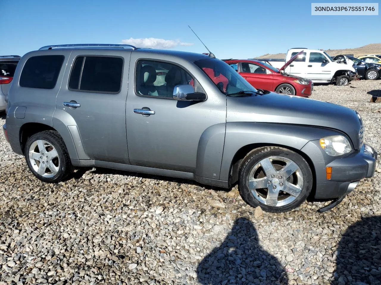 2007 Chevrolet Hhr Lt VIN: 3GNDA33P67S551746 Lot: 78505134