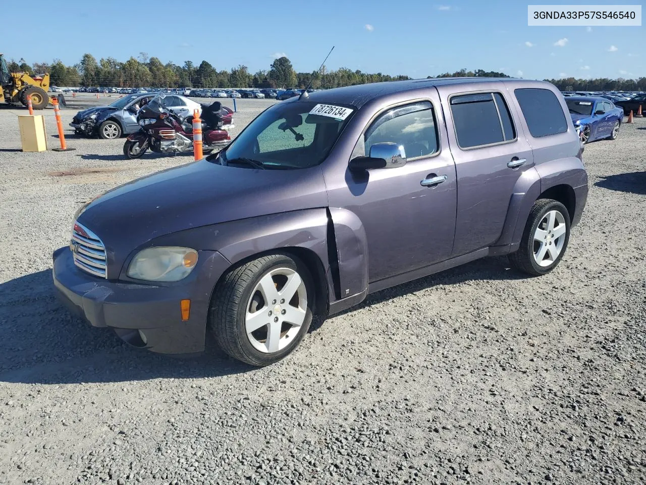 2007 Chevrolet Hhr Lt VIN: 3GNDA33P57S546540 Lot: 78726134