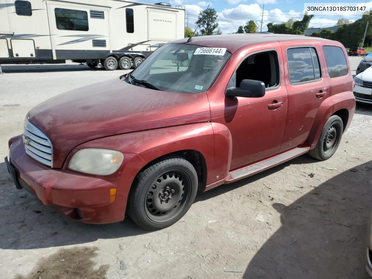 2008 Chevrolet Hhr Ls VIN: 3GNCA13D18S703147 Lot: 75666144