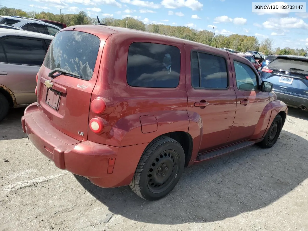 2008 Chevrolet Hhr Ls VIN: 3GNCA13D18S703147 Lot: 75666144