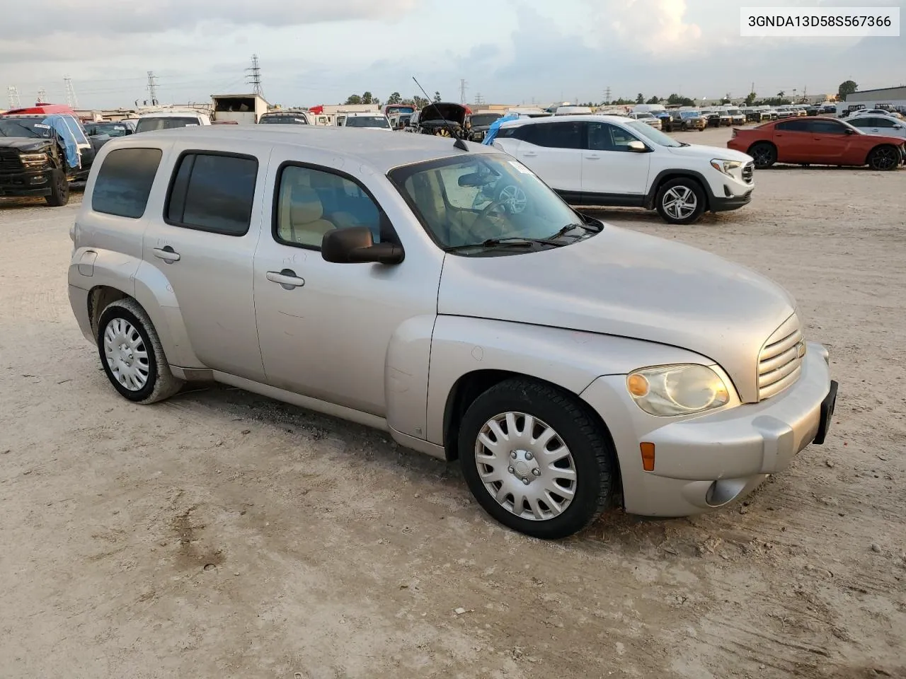 2008 Chevrolet Hhr Ls VIN: 3GNDA13D58S567366 Lot: 79886734