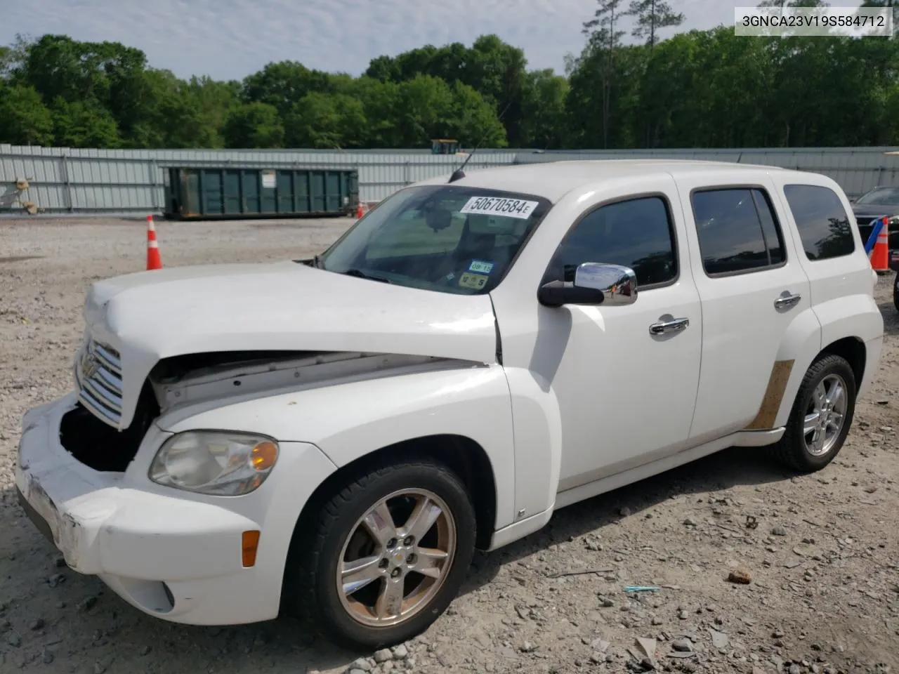 2009 Chevrolet Hhr Lt VIN: 3GNCA23V19S584712 Lot: 50670584