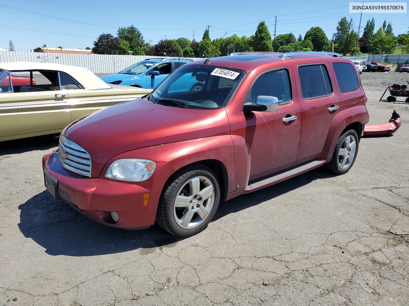 2009 Chevrolet Hhr Lt VIN: 3GNCA53V39S570876 Lot: 57854814