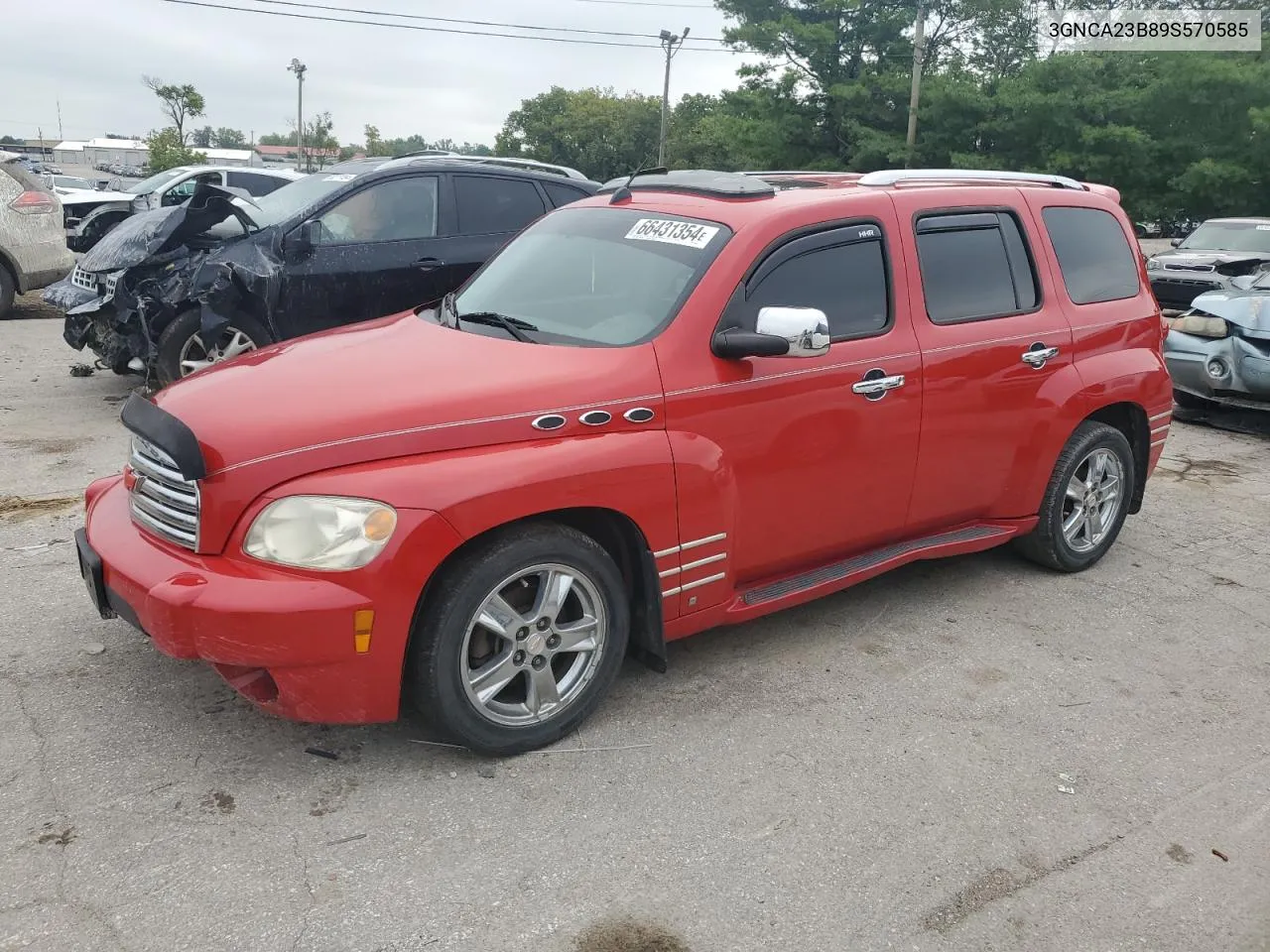 2009 Chevrolet Hhr Lt VIN: 3GNCA23B89S570585 Lot: 66431354