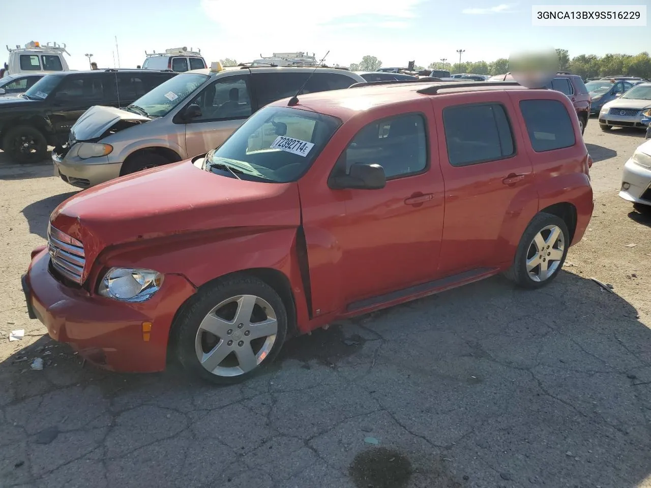 2009 Chevrolet Hhr Ls VIN: 3GNCA13BX9S516229 Lot: 72392714