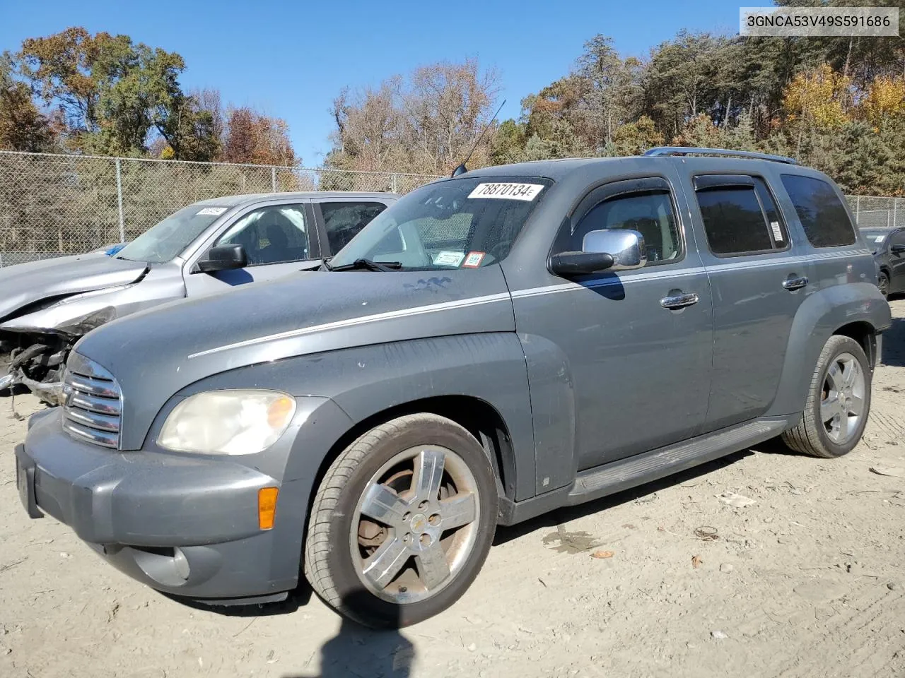 2009 Chevrolet Hhr Lt VIN: 3GNCA53V49S591686 Lot: 78870134