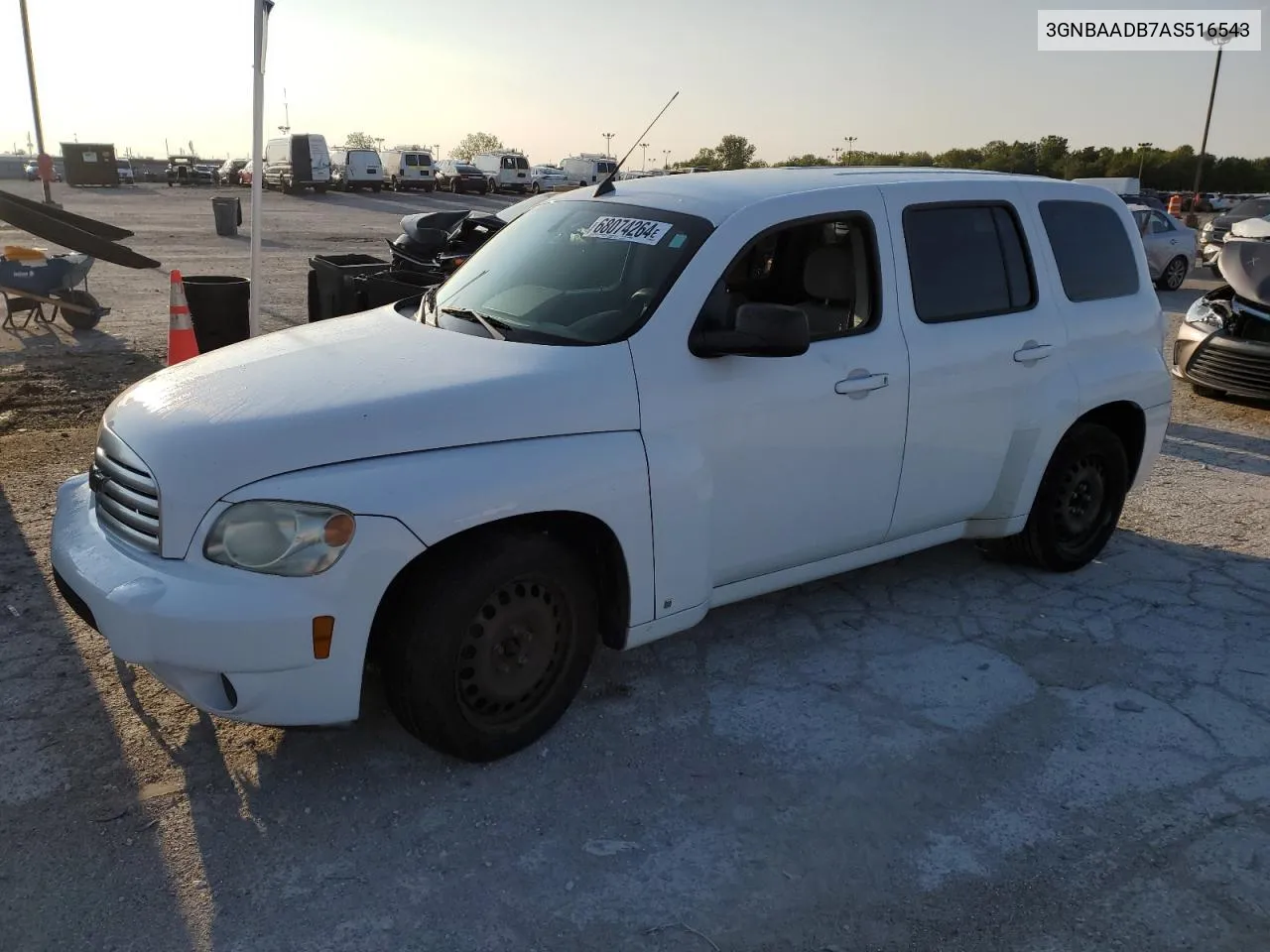 2010 Chevrolet Hhr Ls VIN: 3GNBAADB7AS516543 Lot: 68074264