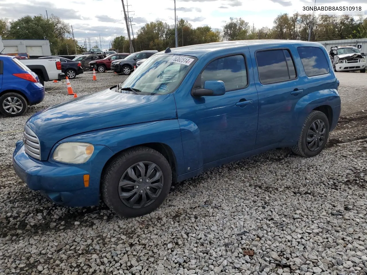 2010 Chevrolet Hhr Lt VIN: 3GNBABDB8AS510918 Lot: 76362514