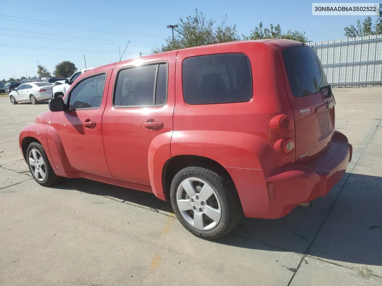 2010 Chevrolet Hhr Ls VIN: 3GNBAADB6AS502522 Lot: 77836494