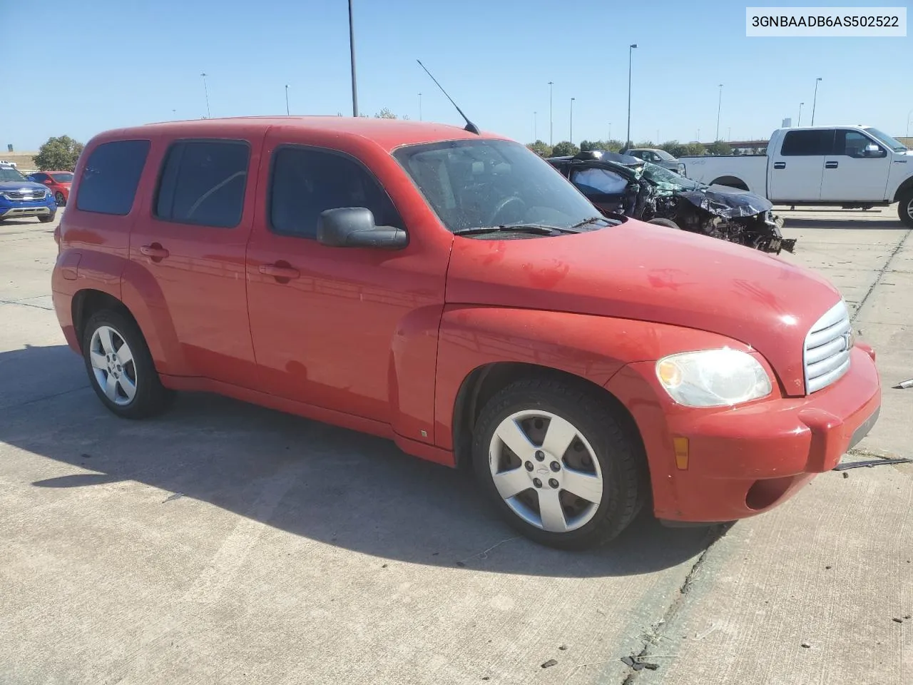 2010 Chevrolet Hhr Ls VIN: 3GNBAADB6AS502522 Lot: 77836494