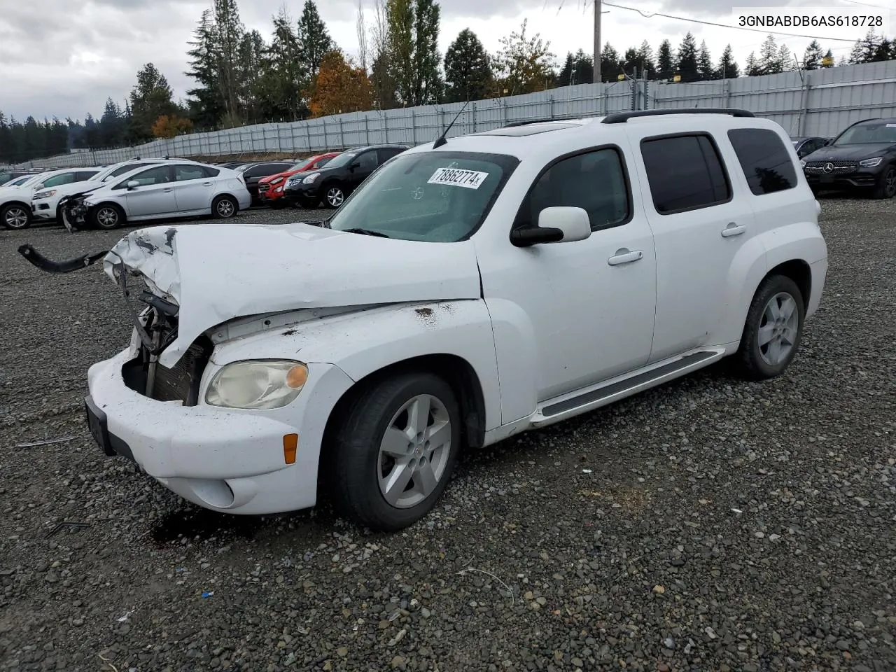 2010 Chevrolet Hhr Lt VIN: 3GNBABDB6AS618728 Lot: 78862774