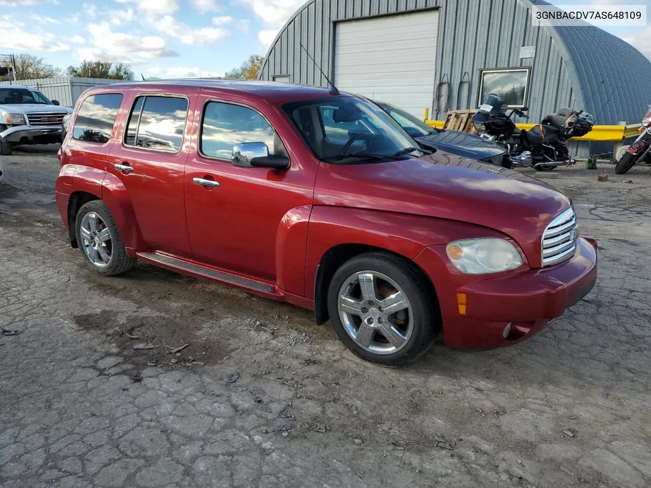 2010 Chevrolet Hhr Lt VIN: 3GNBACDV7AS648109 Lot: 79420454