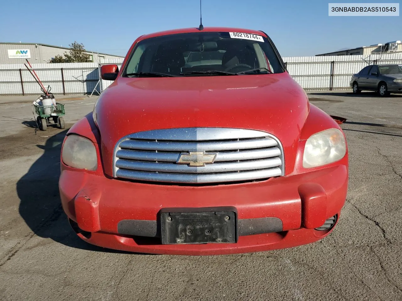 2010 Chevrolet Hhr Lt VIN: 3GNBABDB2AS510543 Lot: 80218744