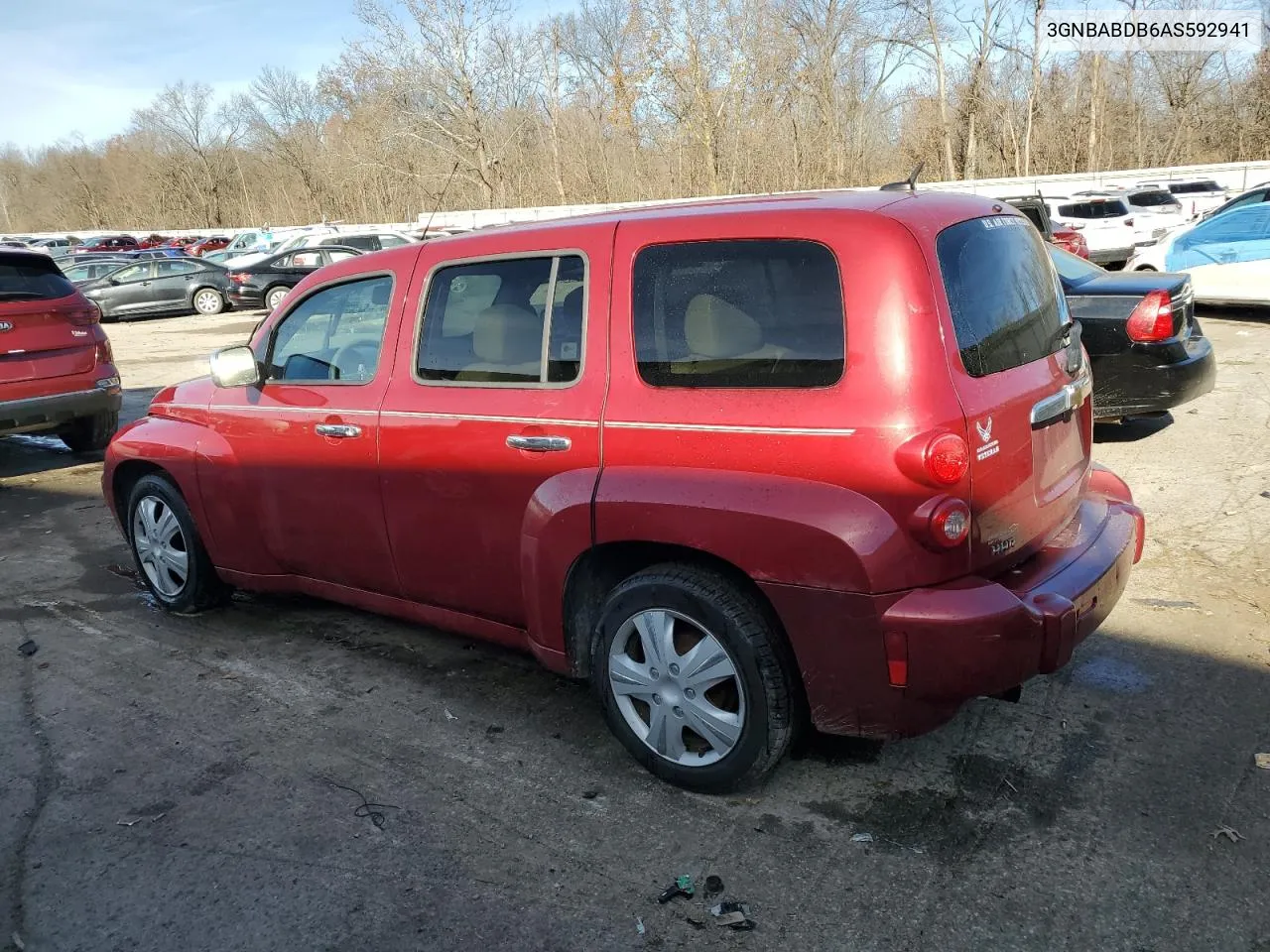 2010 Chevrolet Hhr Lt VIN: 3GNBABDB6AS592941 Lot: 80440594