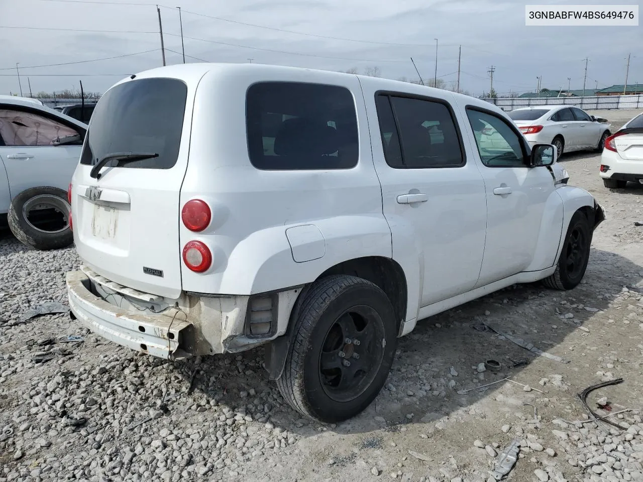 2011 Chevrolet Hhr Lt VIN: 3GNBABFW4BS649476 Lot: 45421484