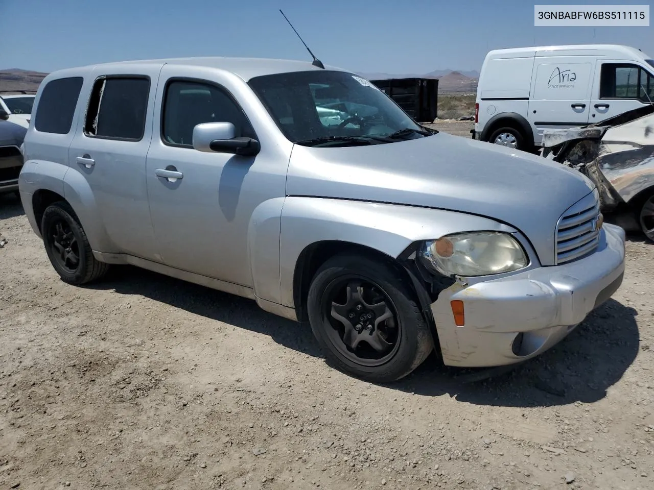 2011 Chevrolet Hhr Lt VIN: 3GNBABFW6BS511115 Lot: 58381134