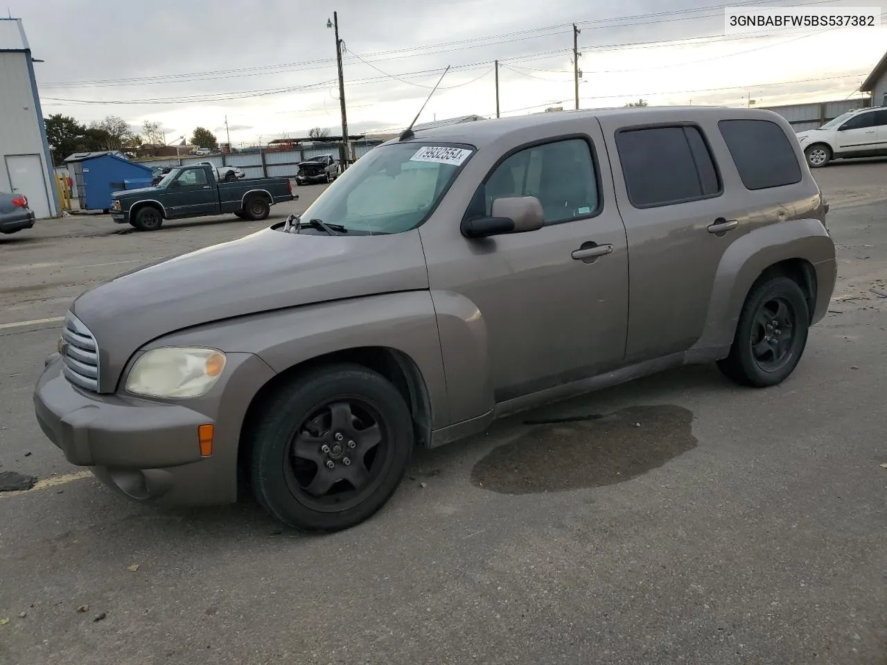 2011 Chevrolet Hhr Lt VIN: 3GNBABFW5BS537382 Lot: 79932554