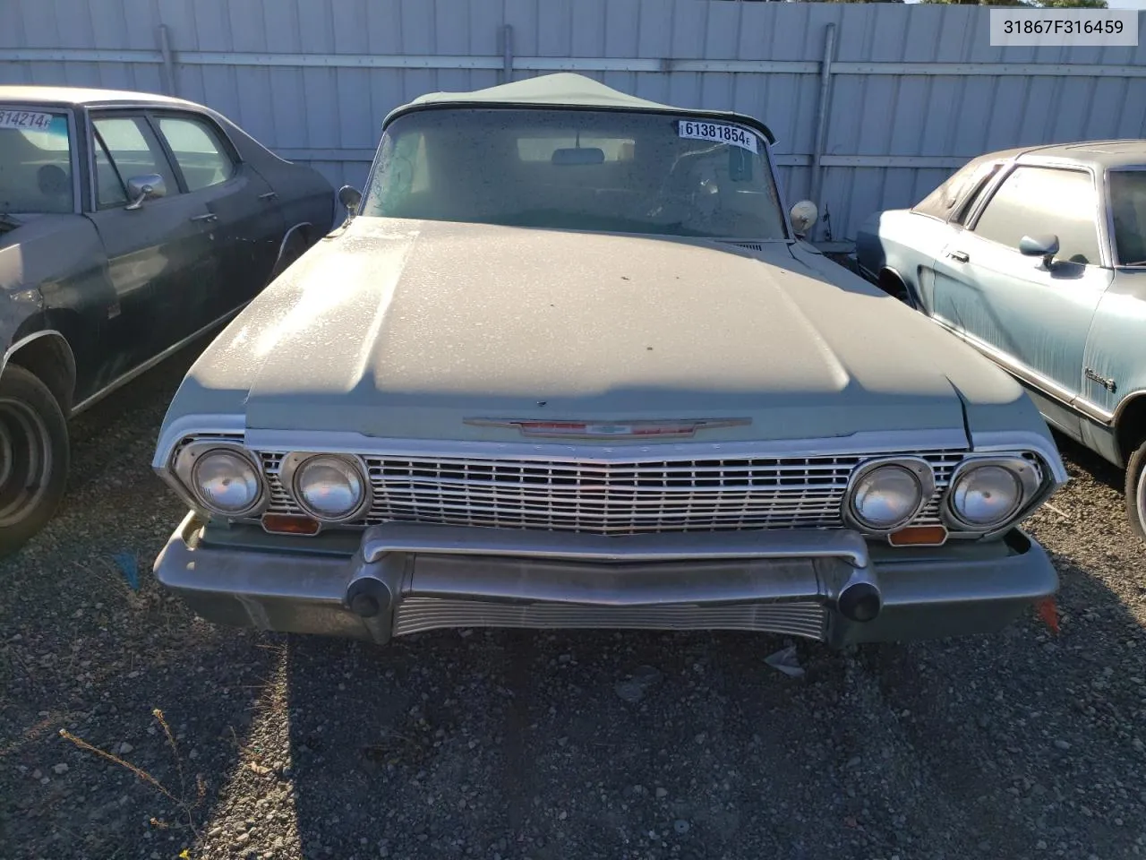 1963 Chevrolet Impala VIN: 31867F316459 Lot: 61381854