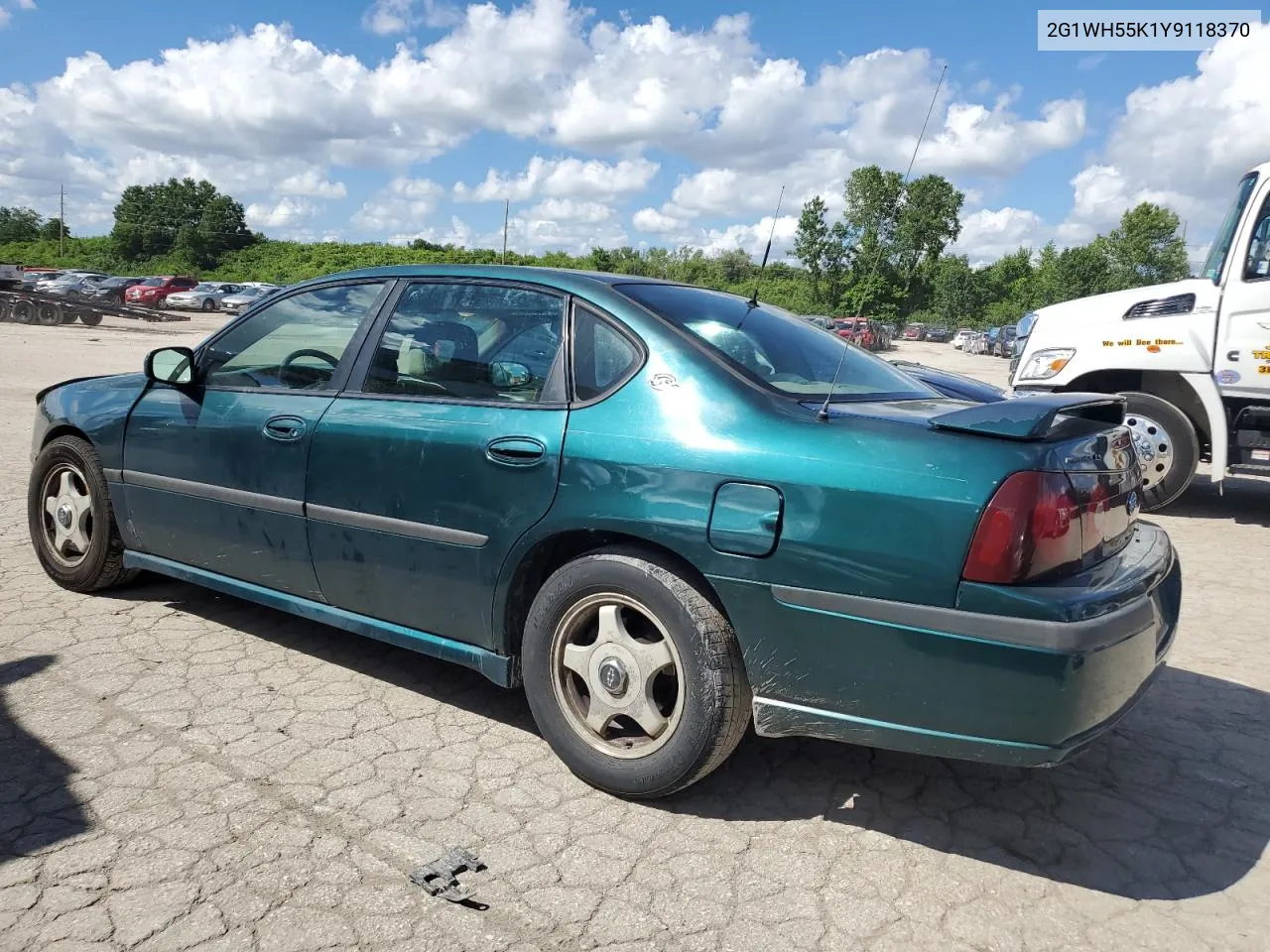 2000 Chevrolet Impala Ls VIN: 2G1WH55K1Y9118370 Lot: 57702374