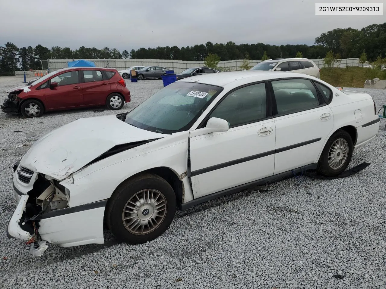 2000 Chevrolet Impala VIN: 2G1WF52E0Y9209313 Lot: 69488184