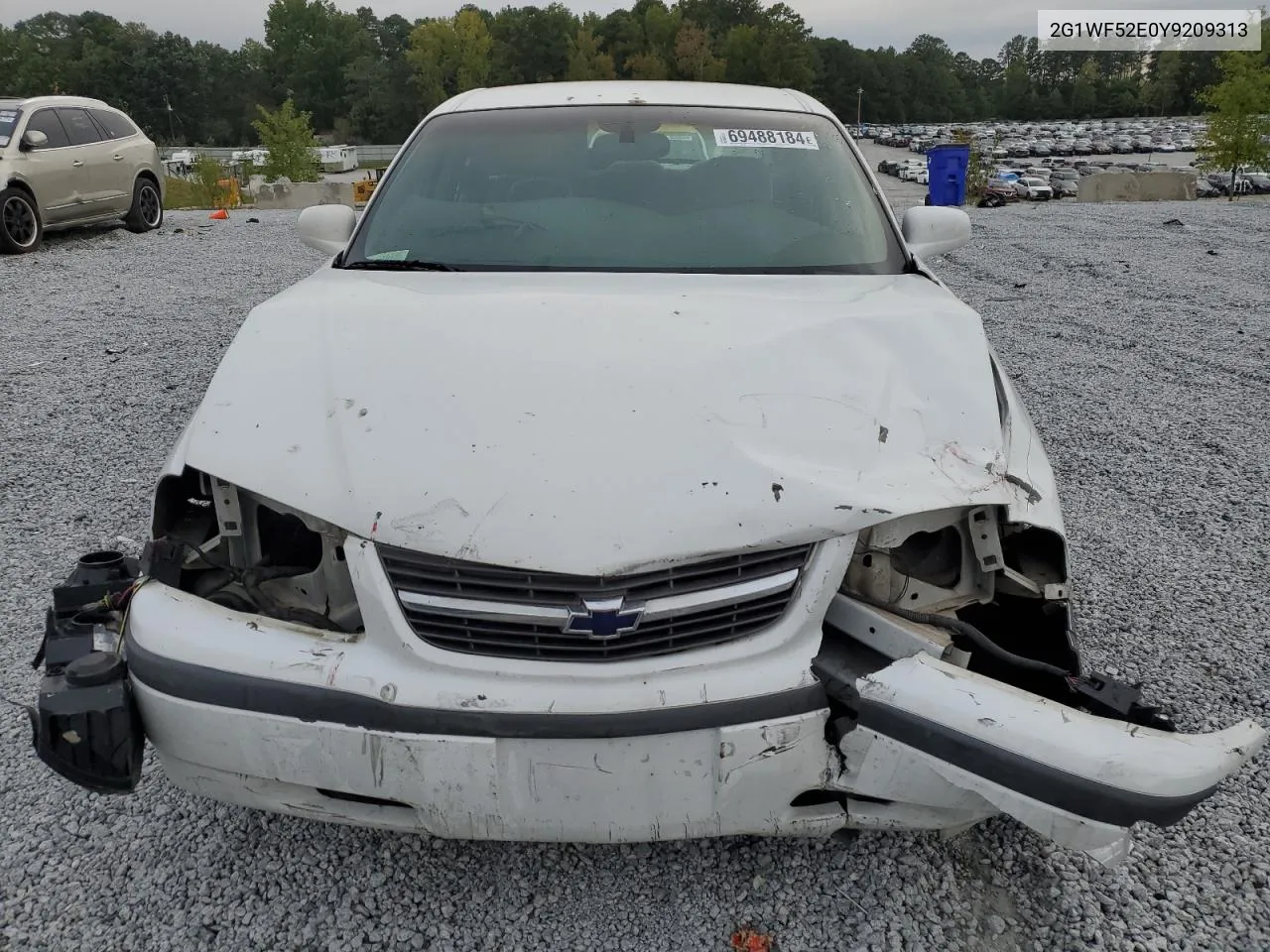 2000 Chevrolet Impala VIN: 2G1WF52E0Y9209313 Lot: 69488184