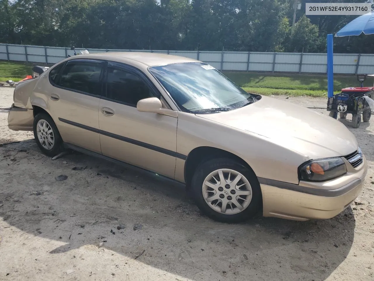 2000 Chevrolet Impala VIN: 2G1WF52E4Y9317160 Lot: 70019974