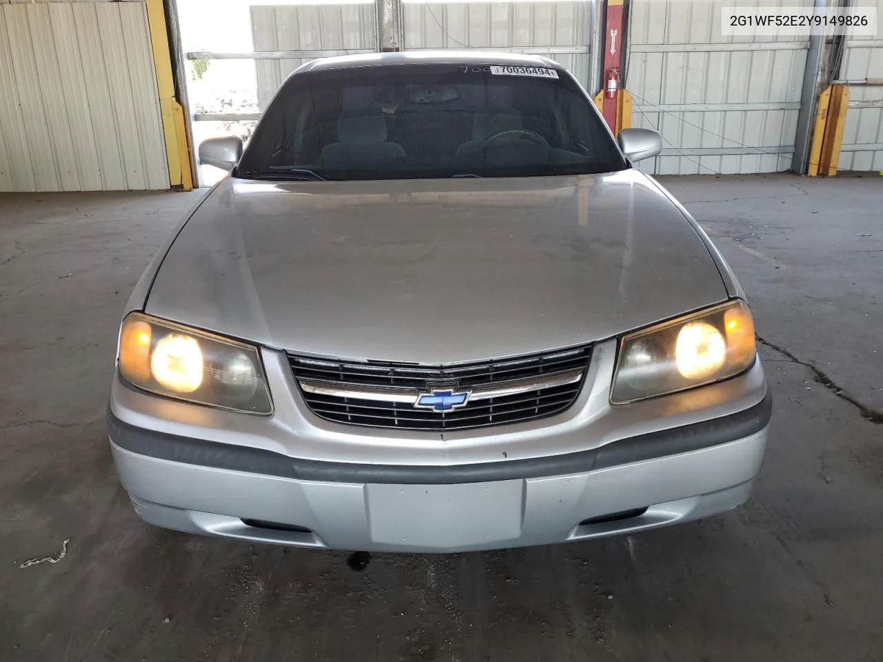 2000 Chevrolet Impala VIN: 2G1WF52E2Y9149826 Lot: 70036494