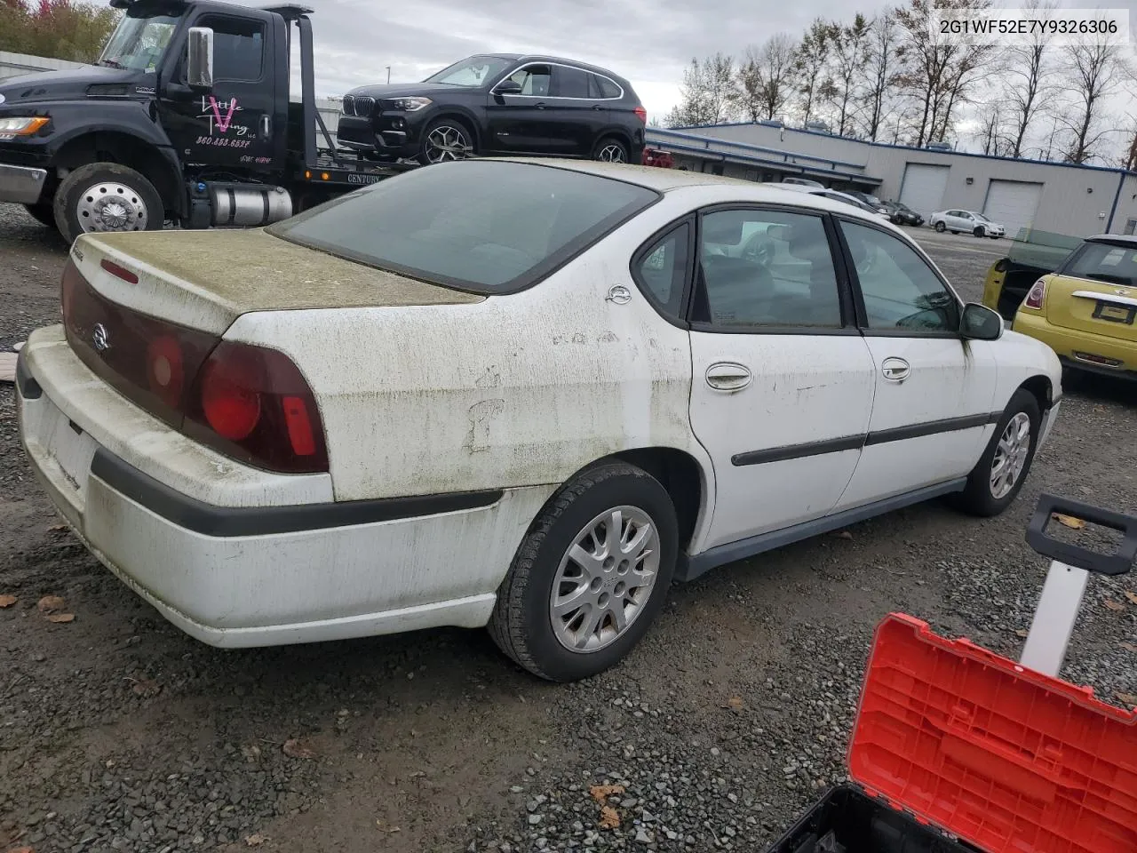 2000 Chevrolet Impala VIN: 2G1WF52E7Y9326306 Lot: 75050694