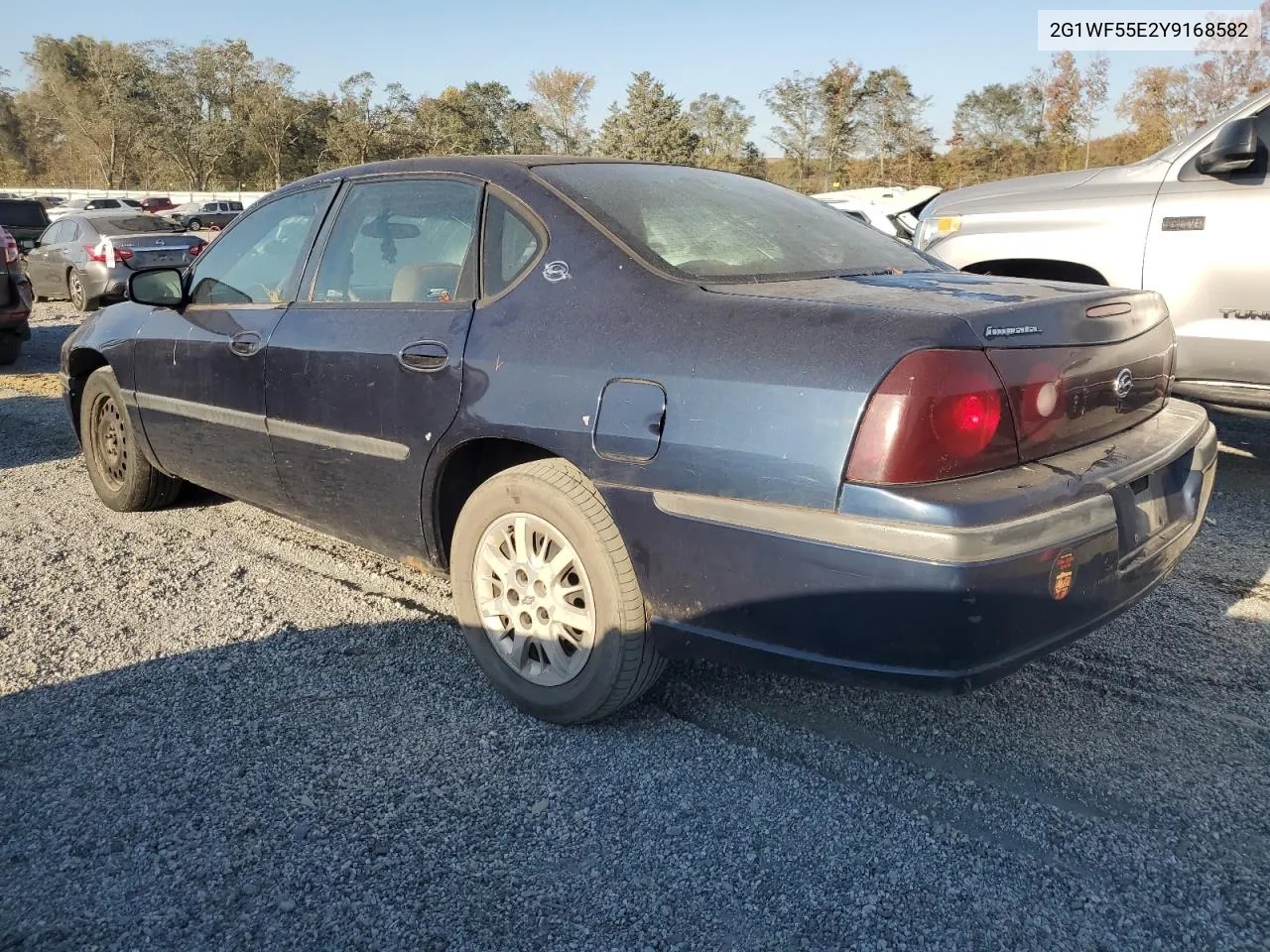 2000 Chevrolet Impala VIN: 2G1WF55E2Y9168582 Lot: 77571004