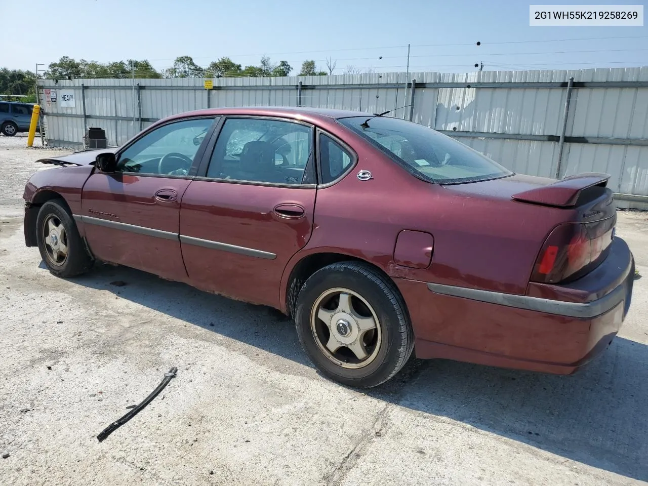 2G1WH55K219258269 2001 Chevrolet Impala Ls