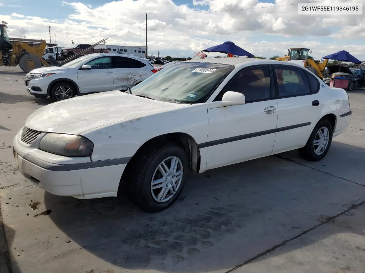 2001 Chevrolet Impala VIN: 2G1WF55E119346195 Lot: 71092044