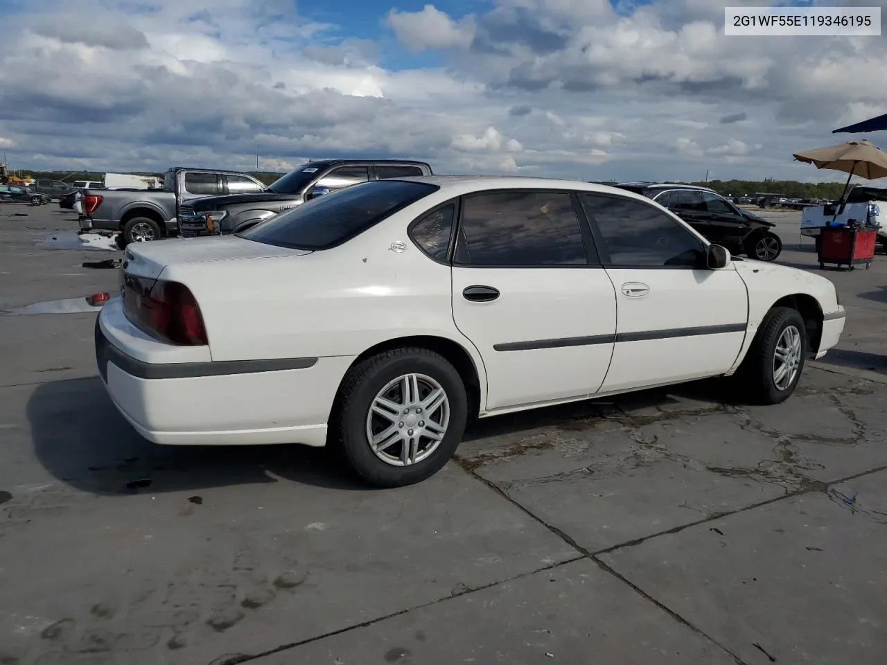 2001 Chevrolet Impala VIN: 2G1WF55E119346195 Lot: 71092044