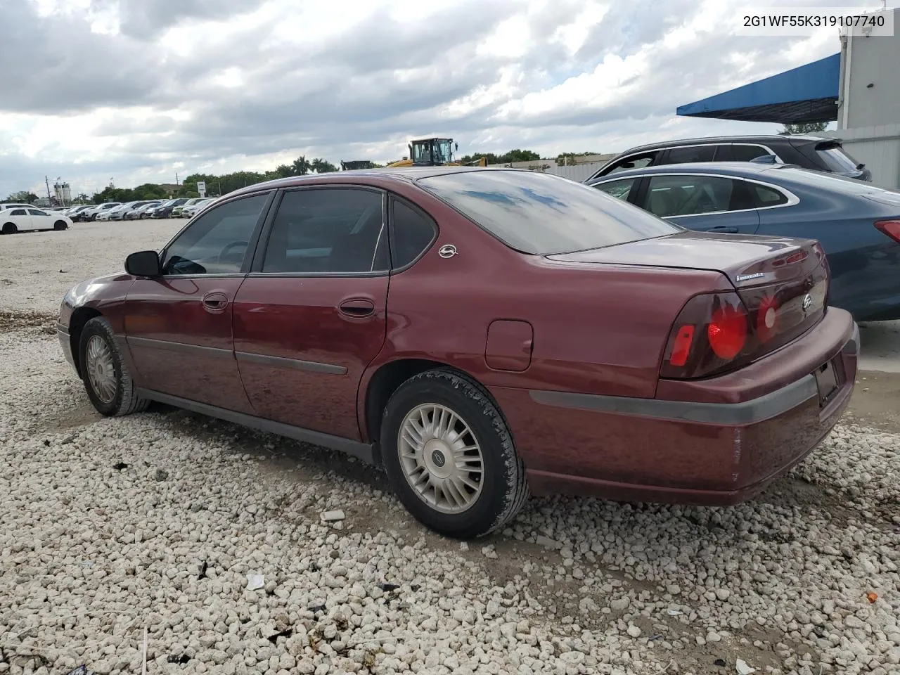 2001 Chevrolet Impala VIN: 2G1WF55K319107740 Lot: 72576454