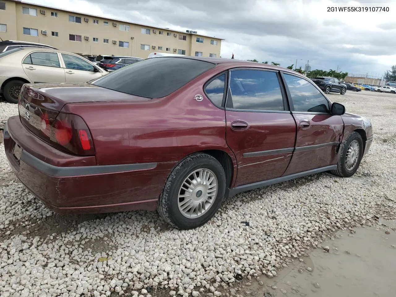 2001 Chevrolet Impala VIN: 2G1WF55K319107740 Lot: 72576454