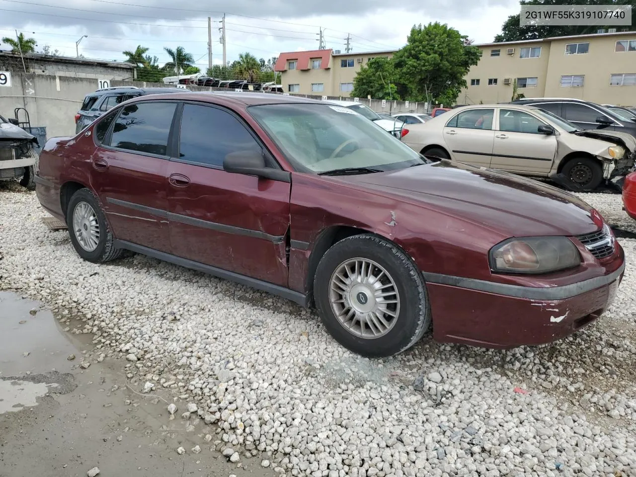 2001 Chevrolet Impala VIN: 2G1WF55K319107740 Lot: 72576454