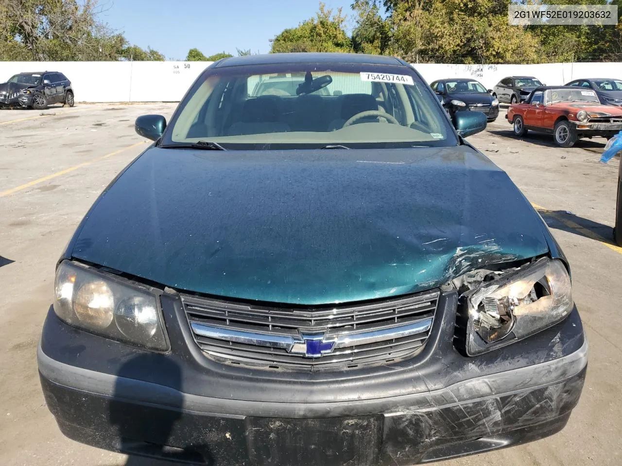 2001 Chevrolet Impala VIN: 2G1WF52E019203632 Lot: 75420744