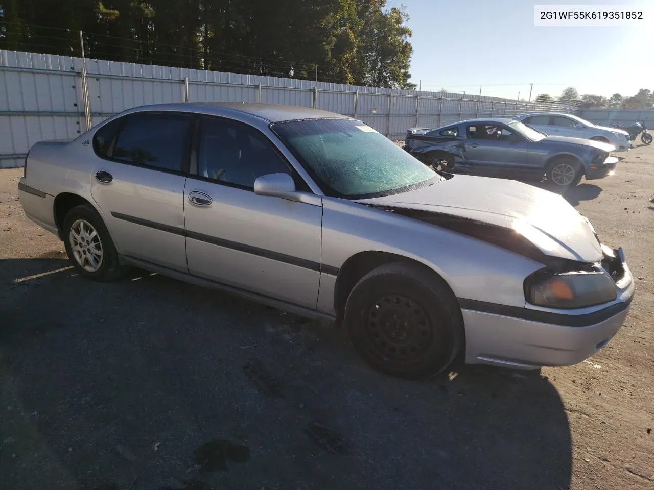 2001 Chevrolet Impala VIN: 2G1WF55K619351852 Lot: 75735964