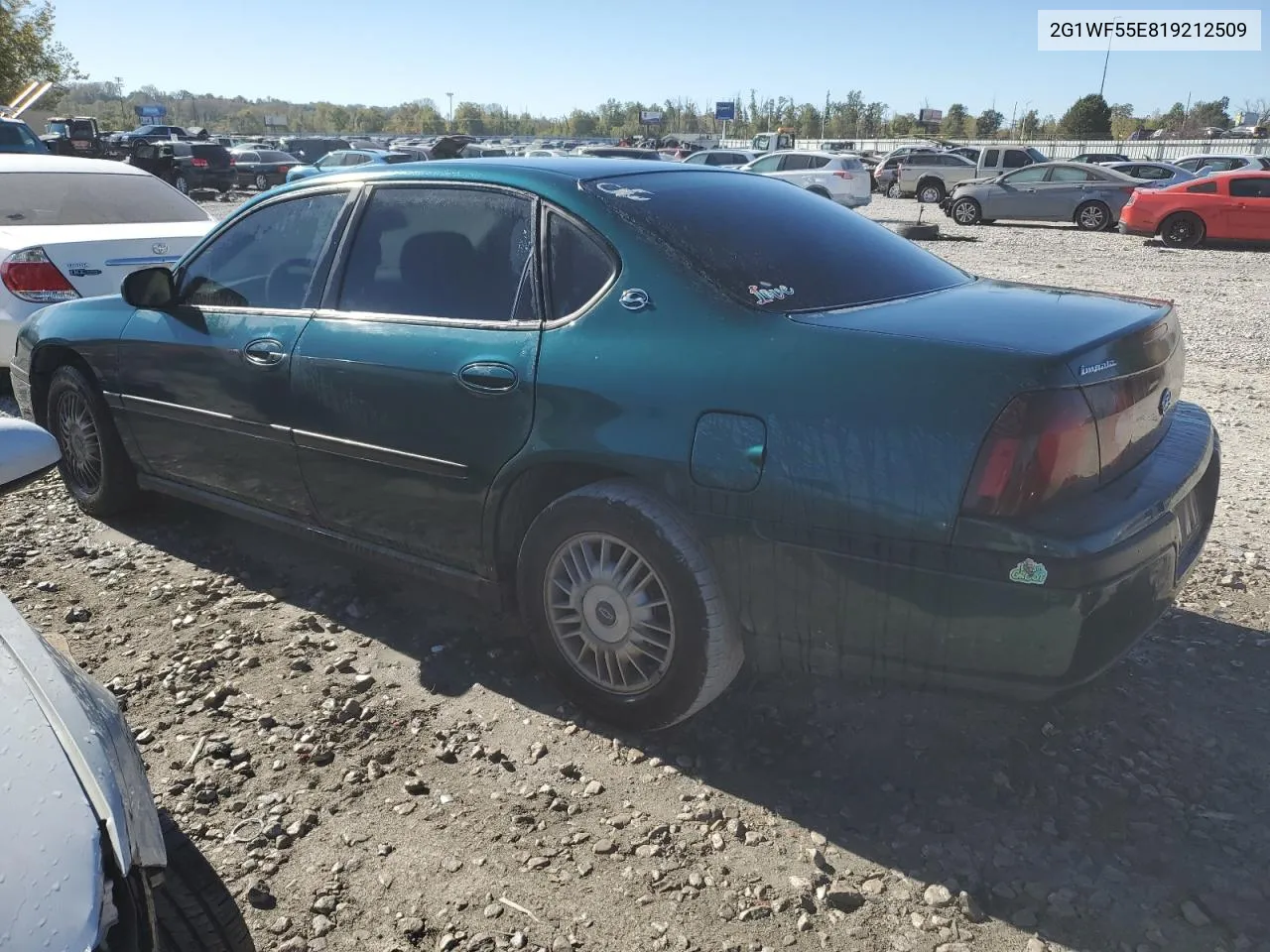 2001 Chevrolet Impala VIN: 2G1WF55E819212509 Lot: 76306924