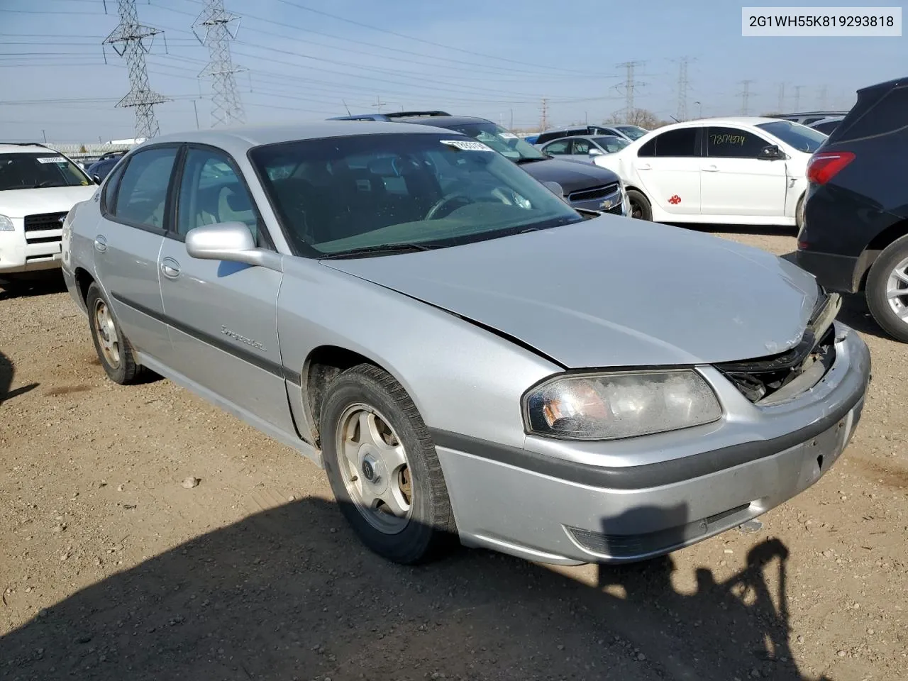 2001 Chevrolet Impala Ls VIN: 2G1WH55K819293818 Lot: 77893794