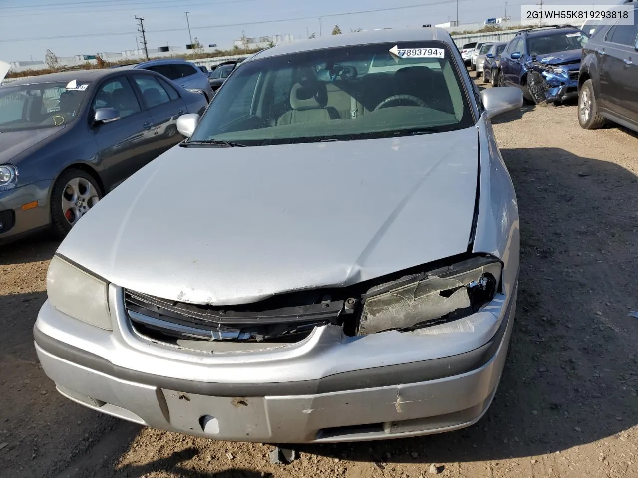 2001 Chevrolet Impala Ls VIN: 2G1WH55K819293818 Lot: 77893794