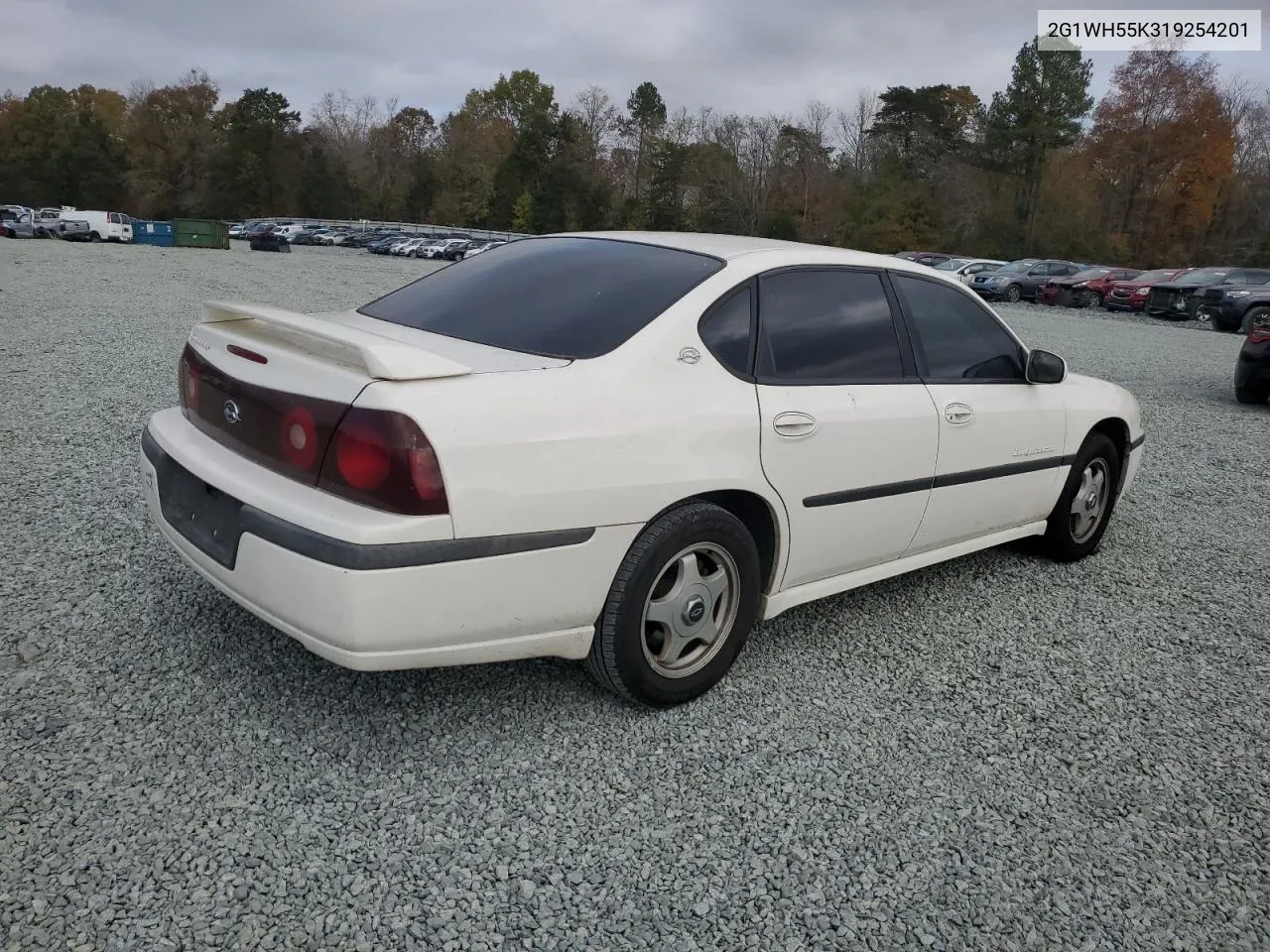 2001 Chevrolet Impala Ls VIN: 2G1WH55K319254201 Lot: 79690204