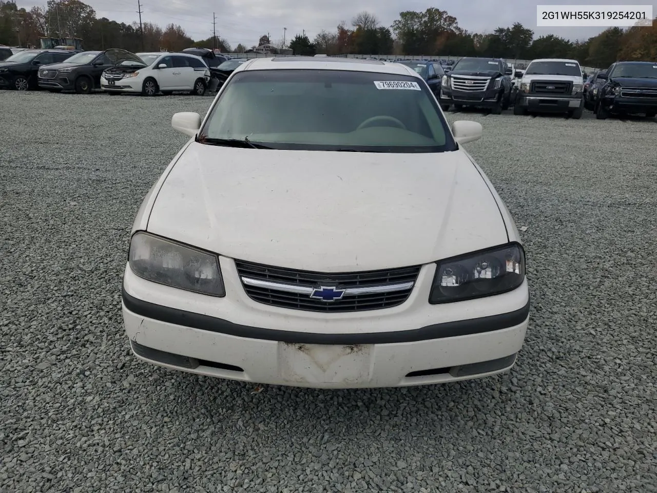 2001 Chevrolet Impala Ls VIN: 2G1WH55K319254201 Lot: 79690204