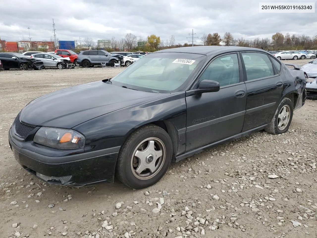 2001 Chevrolet Impala Ls VIN: 2G1WH55K019163340 Lot: 79996264