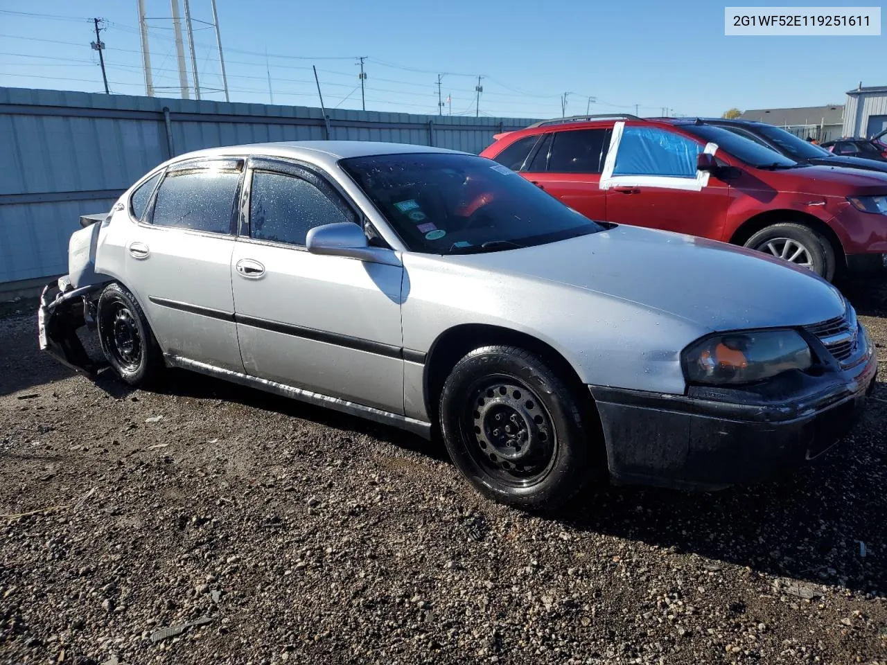 2001 Chevrolet Impala VIN: 2G1WF52E119251611 Lot: 81377754